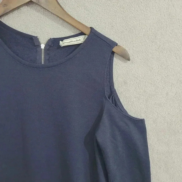 Abercrombie & Fitch Women's Cold Shoulder Long Sleeve Shift Dress M, 26CT - Picture 6 of 7
